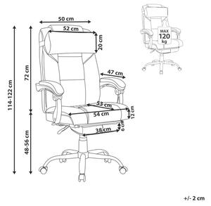 Kancelářská židle Luxy (černá). 1011239