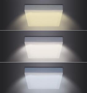 SOLIGHT LED mini panel CCT, přisazený, 24W, 1800lm, 3000K, 4000K, 6000K, čtvercový bílý