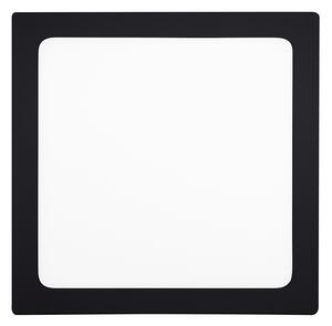 SOLIGHT LED mini panel CCT, přisazený, 24W, 1800lm, 3000K, 4000K, 6000K, čtvercový černý