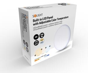 SOLIGHT LED podhledové svítidlo CCT, IP44, 8W, 720lm, 3000K, 4000K, 6000K, kruhové bílé