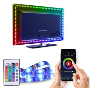 SOLIGHT LED WIFI smart RGB pásek pro TV, 4x50cm, USB