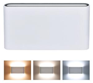 SOLIGHT LED venkovní nástěnné osvětlení Modena, 12W, 680lm, 120°, IP54, bílé