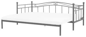 Jednolůžková postel 80 cm TULO (s roštem) (černá). 1022656