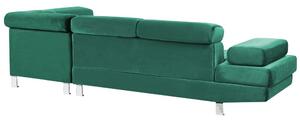 Rohová sedací souprava NOTRALE (zelená) (P). 1023435
