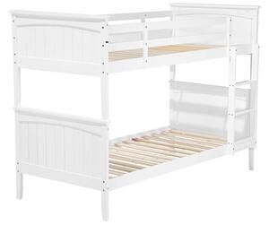 Patrová postel 90 cm RADIN (bílá) (s roštem a úl. prostorem). 1026686