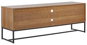 TV stolek/skříňka NAVVEA (světlé dřevo + bílá). 1027061