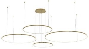 Závěsné LED svítidlo Saturno, 4x LED 120w, 4000k, g