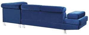 Rohová sedací souprava NOTRALE (tmavě modrá) (P). 1027110