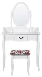 Toaletní stolek SALARO (bílá). 1027174