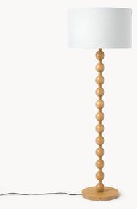 Stojací lampa's dřevěnou podstavou Shona
