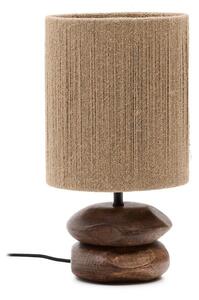 Stolní lampa v tmavě přírodní barvě z masivu akácie (výška 43 cm) Kor – Kave Home