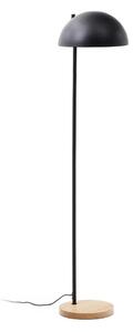 Černá/v přírodní barvě stojací lampa s kovovým stínidlem (výška 150 cm) Catlar – Kave Home