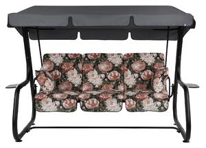 Zahradní houpačka Rimini Black Edition s bočními stolky A101-23PB PATIO 448564