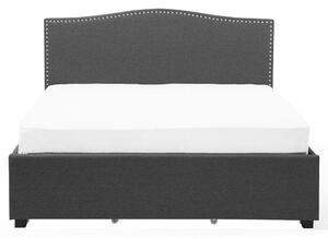 Manželská postel 160 cm MONTHY (s roštem a úl. prostorem) (šedá). 1007385