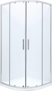 Roca Town-N Rondo sprchový kout 90x90 cm půlkulatá chrom lesk/průhledné sklo AMP2509012M