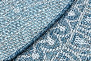 Balta Kulatý koberec SISAL LOFT 21207 modrý / stříbrný / slonová kost Rozměr: průměr 120 cm