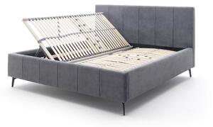 Čalouněná postel zallino s úložným prostorem 180 x 200 antracitová