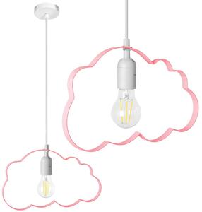 Moderní dětské stropní svítidlo - cloud Růžová