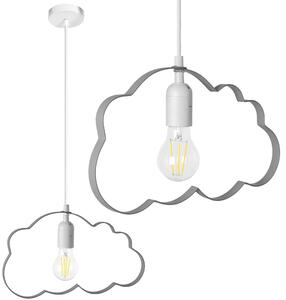 Moderní dětské stropní svítidlo - cloud Šedá