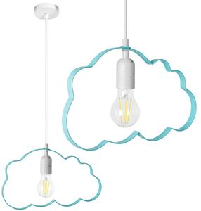 Moderní dětské stropní svítidlo - cloud Modrá