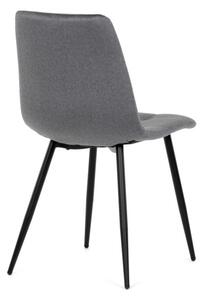Jídelní židle sametová, šedá DCL-X7015 GREY2