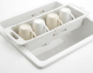 METALTEX Nastavitelný odkapávač, posuvný organizér do dřezu - DRAINFLEX, 35 - 52 cm