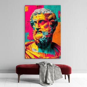 DUBLEZ | Barevný pop art obraz - Hippokrates | UV tisk, Premium