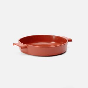 Fabini Kulatá zapékací mísa Terra, ø 26 cm - Kameninová zapékací mísa, červená