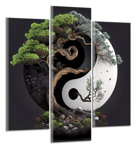 Obraz na plátně Jin jang a strom