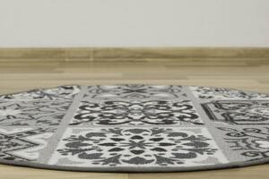Protiskluzový koberec Patchwork šedý