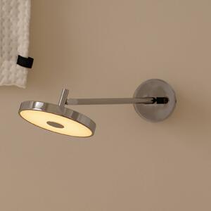 UMAGE LED nástěnné světlo Asteria LONG HW, leštěná ocel, 45 cm, stmívatelný, Hliník / šedá / zinek, Obývací pokoj / jídelna, kov, Design, Nástěnné bodové svítidlo