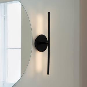 UMAGE LED nástěnné světlo Omni, černé, šířka 54 cm, 2 svítidla., stmívatelný, Černá, Obývací pokoj / jídelna, Hliník, Design