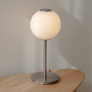 UMAGE LED stolní lampa Audrey, ocelová barva, výška 37 cm, stmívatelný, Hliník / šedá / zinek, Obývací pokoj / jídelna, kov, Design, Koule