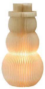 Vánoční dekorace Stolní lampa BANGA Sněhulák 51 cm Béžová