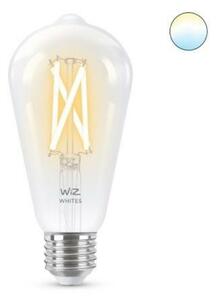 LED Žárovka WiZ Tunable White Filament 8718699787172 E27 ST64 6,7-60W 806lm 2700-6500K, stmívatelná
