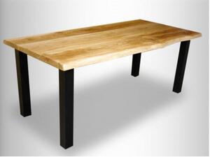 Industriální stůl Model C2 - tvarovaný okraj rozměry stolu 160x75x80cm