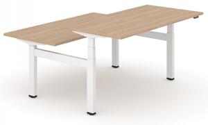 NARBUTAS - Elektricky stavitelný dvoumístný stůl MOTION 160x168 - 2 segmentová podnož