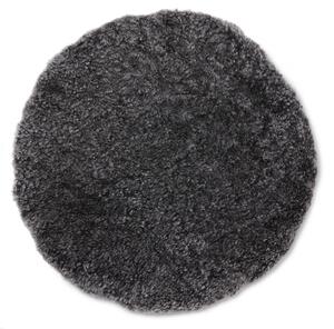 Skinnwille Home Collection Kožešina na židli Curly Dark Grey, antracitová, Ø34 cm