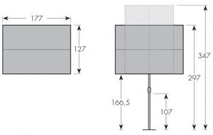 Doppler ACTIVE Balkónová clona 180 x 130 cm - naklápěcí slunečník : Desén látky - 836