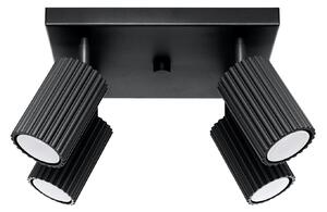 Sollux Lighting Stropní svítidlo KARBON 4 černé