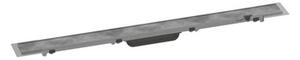 Sprchový žlab Hansgrohe RainDrain Rock 80 cm nerez 56031000