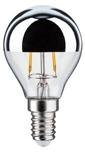 LED žárovka-kapka E14 827 zrcadlená stříbrná 2,6 W