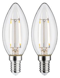 Paulmann LED svíčka E14 2,7W 2700K Filament 2ks