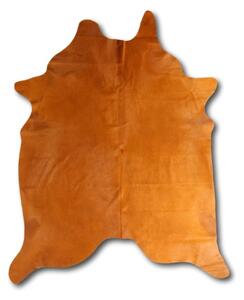 Dekorativní hovězí kůže Esbeco / 180 × 200 cm / 100% pravá kožešina / okrová