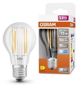 Průhledná klasická LED žárovka Osram STAR / E27 / 7,5 W / studená bílá