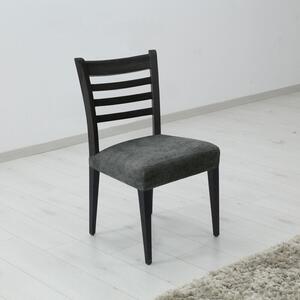 Forbyt Potah elastický na sedák židle komplet 2 ks Estivella odolný proti skvrnám tmavě šedá
