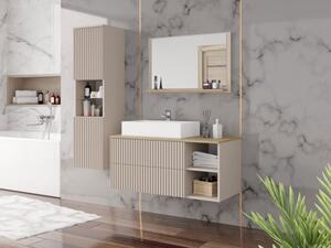 Koupelnová sestava Kiegi Ryfel II, Barva: pouštní písek + pouštní písek / dub cremona, Sifon k umyvadlu: ne, Umyvadlo: ne 5903211437885