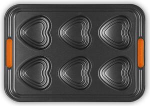 Le Creuset 46053000010000 Forma na muffiny na 6 ks Heart s nepřilnavým povrchem