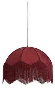 Vínové závěsné svítidlo s textilním stínidlem ø 60 cm Malacia – Light & Living