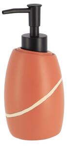 Dávkovač mýdla Caldarela, oranžová/s černými prvky, 240 ml